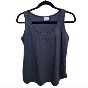 Columbia Sportswear Gorpcore Athleisure Thick Strap Tank Top Chevron Knit Size M